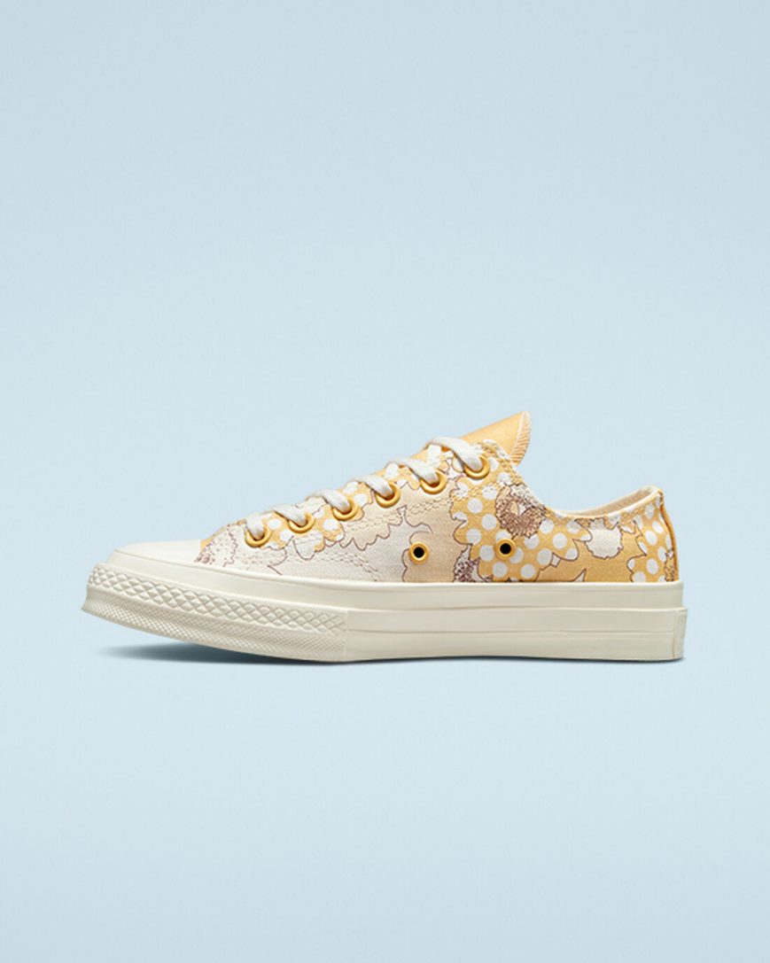 Tenisi Dama Converse Chuck 70 Crafted Florals Mango Negrii | RO SGFIH023